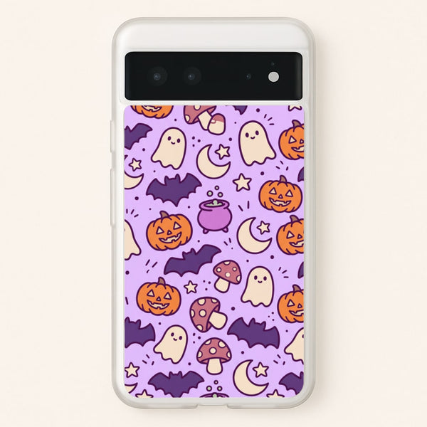 Lilac Witchy Doodles Phone Case - Google Pixel 6 / Standard