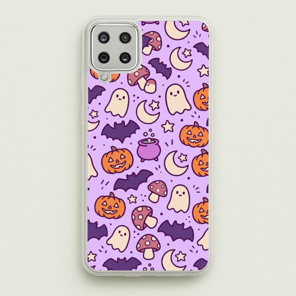 Lilac Witchy Doodles Phone Case - Galaxy A12 / Standard