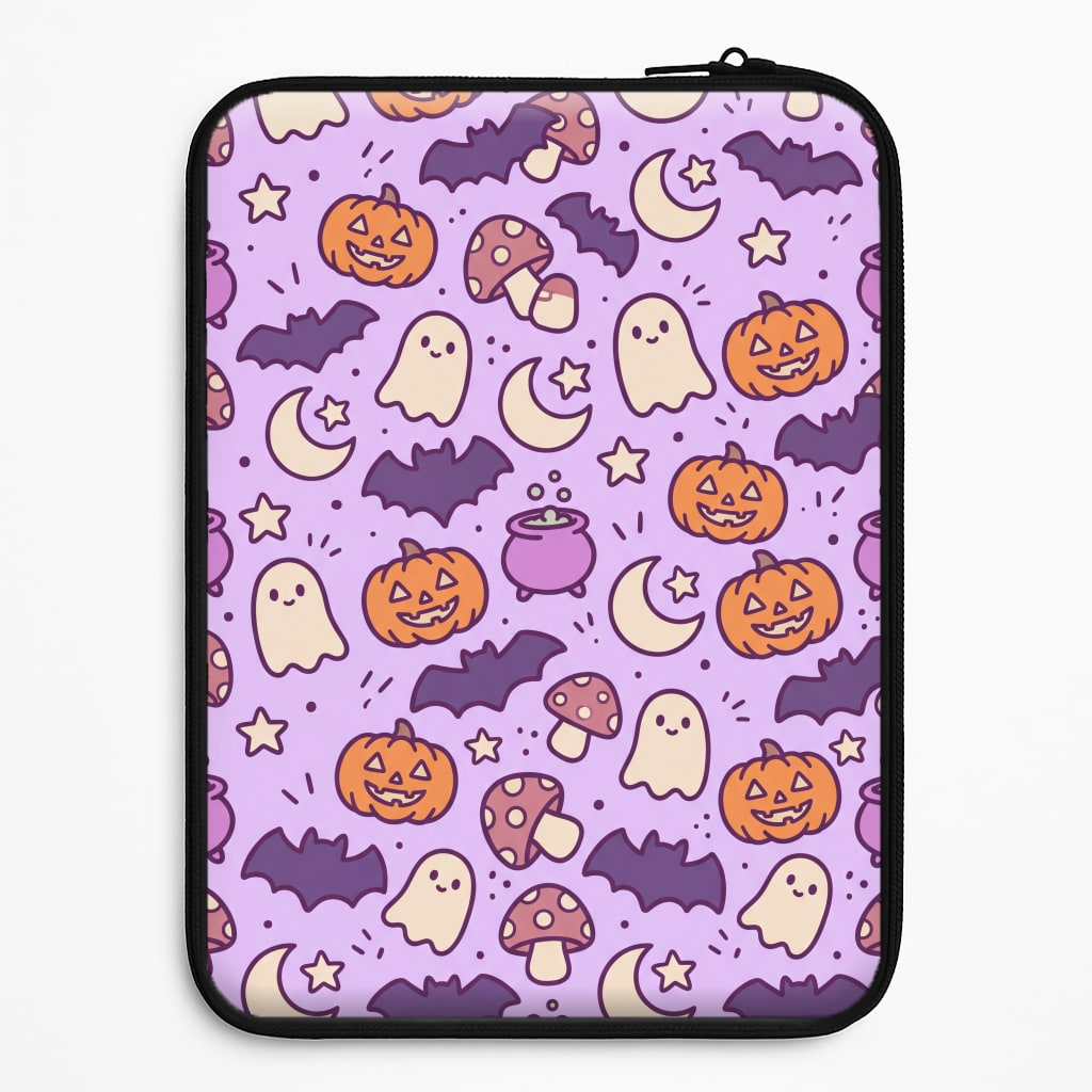Lilac Witchy Doodles Laptop Sleeve