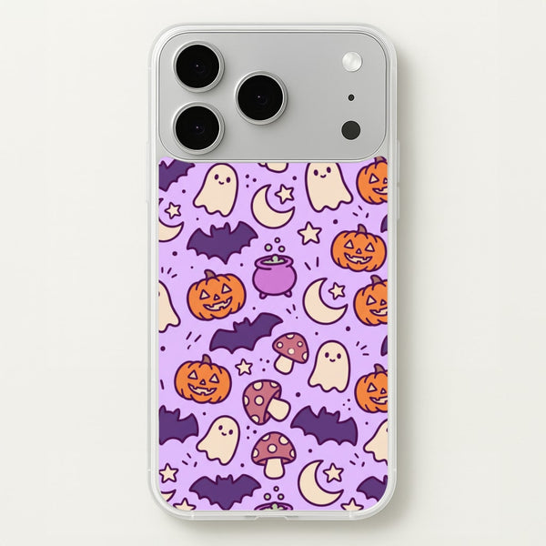 Lilac Witchy Doodles Phone Case - iPhone 17 Pro Max / Standard