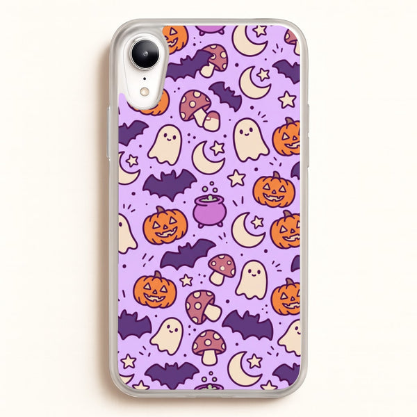 Lilac Witchy Doodles Phone Case - iPhone XR / Standard