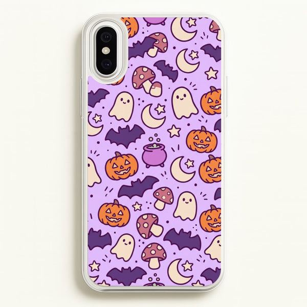 Lilac Witchy Doodles Phone Case - iPhone XS Max / Standard