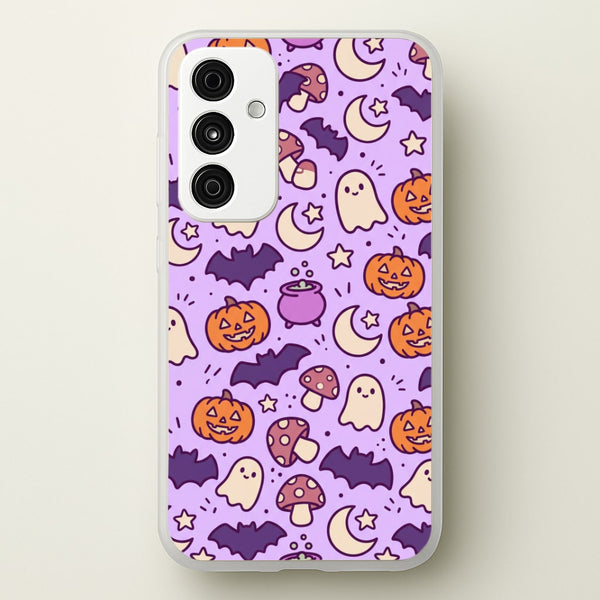 Lilac Witchy Doodles Phone Case - Galaxy A35 / Standard