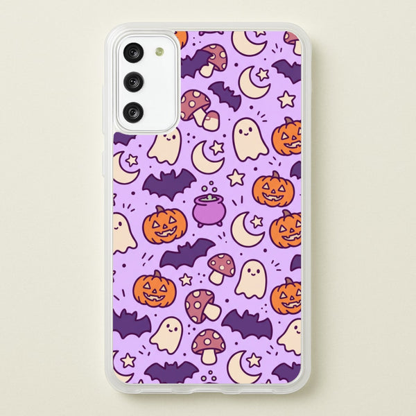 Lilac Witchy Doodles Phone Case - Galaxy S20FE / Standard
