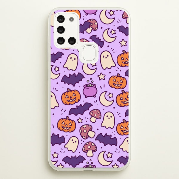 Lilac Witchy Doodles Phone Case - Galaxy A21s / Standard