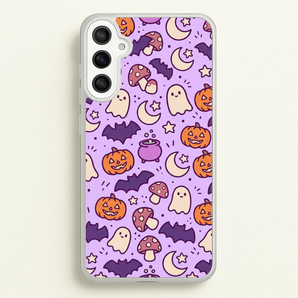 Lilac Witchy Doodles Phone Case - Galaxy A36 / Standard