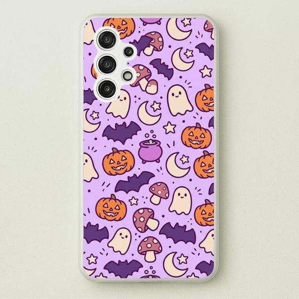 Lilac Witchy Doodles Phone Case - Galaxy A13 / Standard