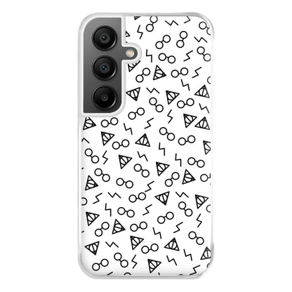 Potter Pattern Phone Case for Galaxy A55