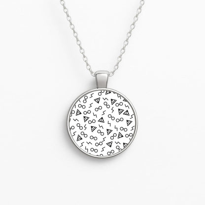 Potter Pattern Circle Necklace