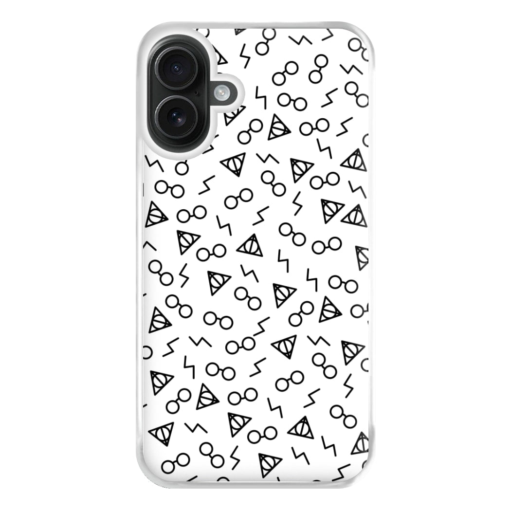 Potter Pattern Phone Case for iPhone 16 Plus