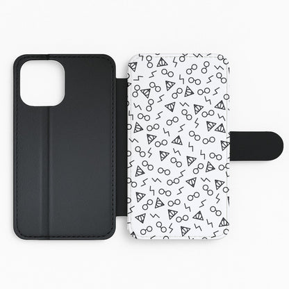 Potter Pattern Flip Phone Case