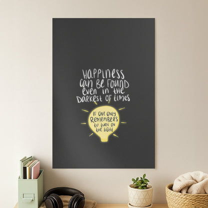 Happiness Can Be Found In The Darkest of Times Poster