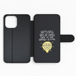 Happiness Can Be Found In The Darkest of Times Flip Phone Case
