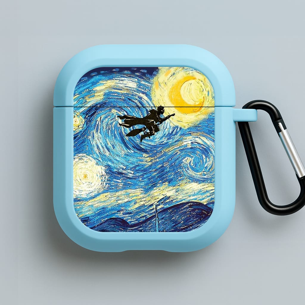 Starry Potter Blue AirPods Case