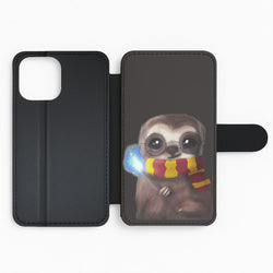 Harry Sloth Flip Wallet Phone Case