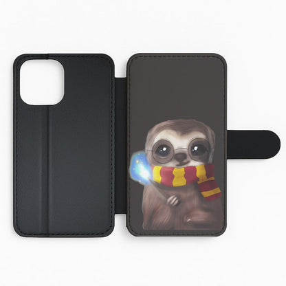 Harry Sloth Flip Wallet Phone Case