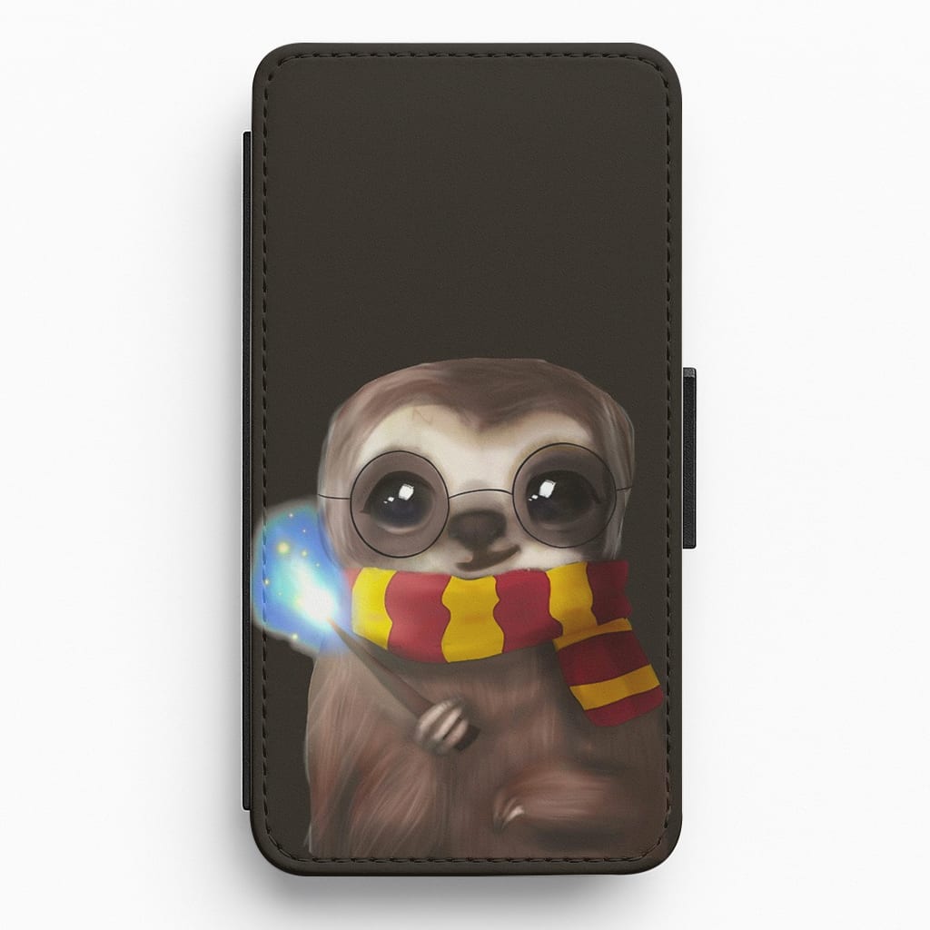 Harry Sloth Flip Wallet Phone Case