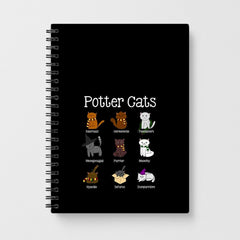 Harry Pawter Cats Notebook
