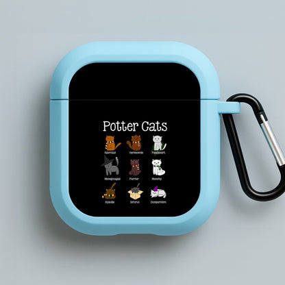Harry Pawter Cats Blue AirPods Case