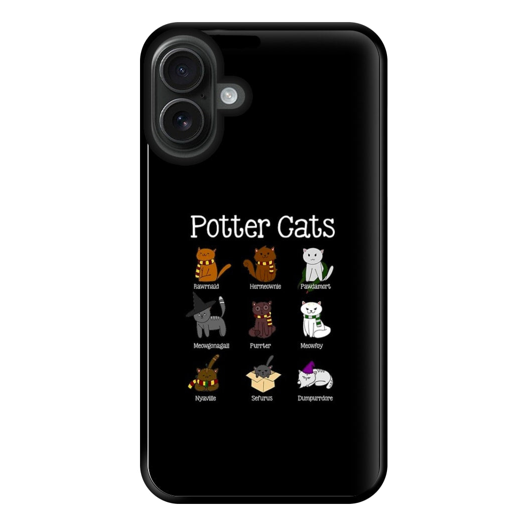 Harry Pawter Cats Phone Case for iPhone 16 Plus