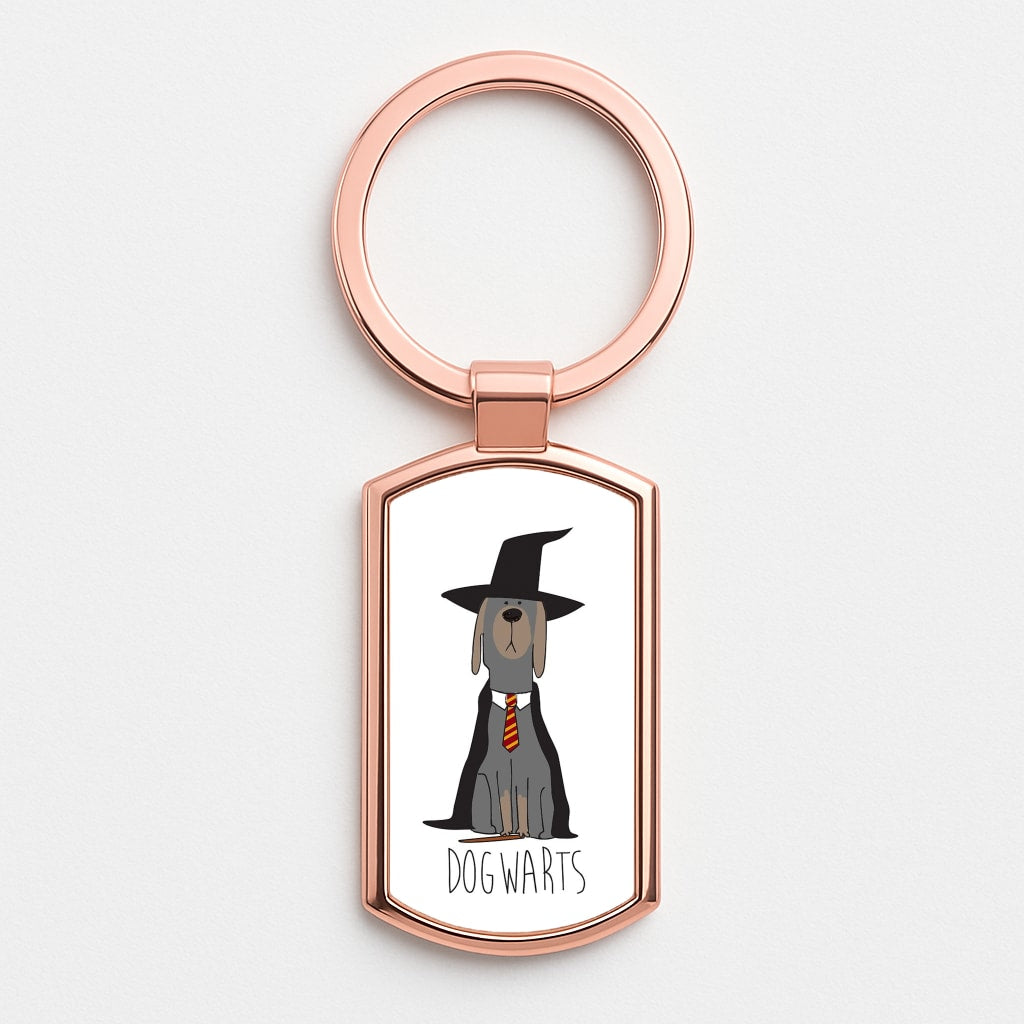 Dogwarts Rose Gold Keyring