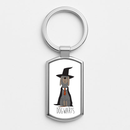 Dogwarts Silver Keyring
