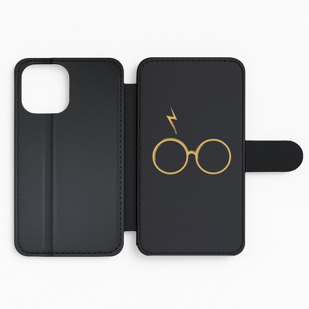 Glasses & Scar Flip Phone Case