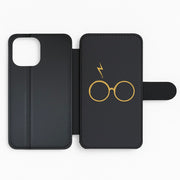 Glasses & Scar Flip / Wallet Phone Case 2