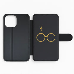 Glasses & Scar Flip Phone Case