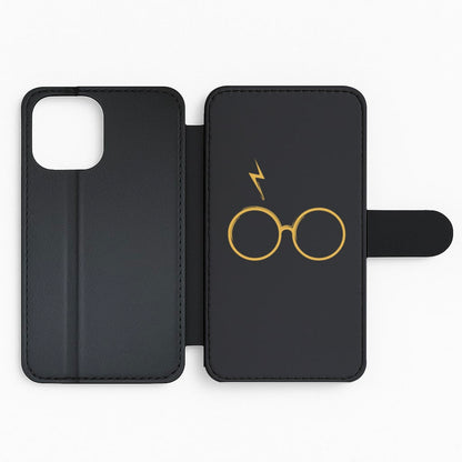 Glasses & Scar Flip Phone Case
