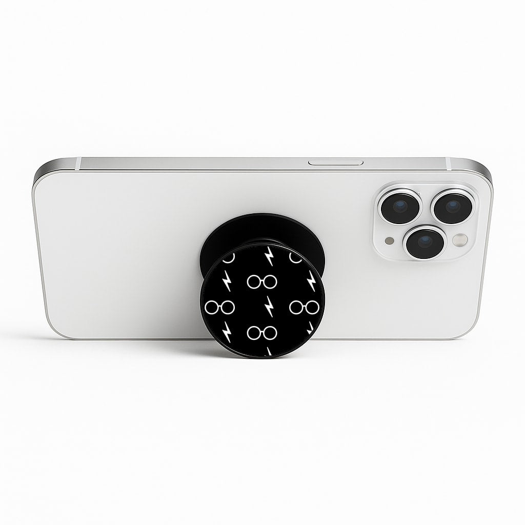 Glasses & Scar Pattern Phone Stand