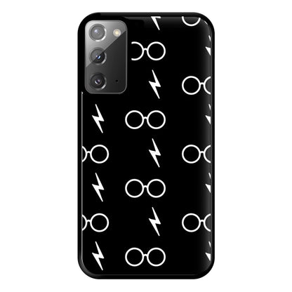 Glasses & Scar Pattern Phone Case for Galaxy Note 20 Ultra