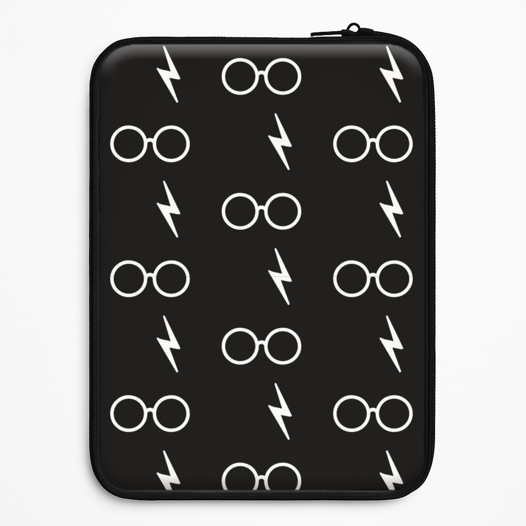 Glasses & Scar Pattern Laptop Sleeve