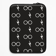 Glasses & Scar Pattern Laptop Sleeve 1