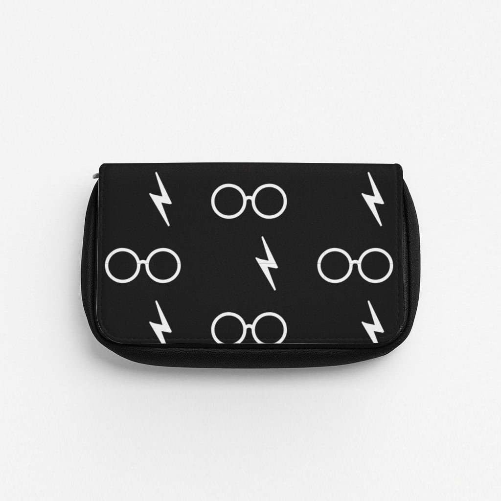Glasses & Scar Pattern Pencil Case