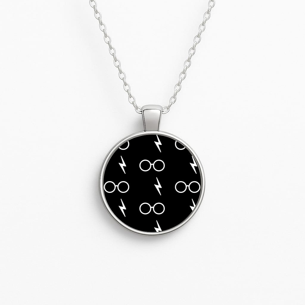 Glasses & Scar Pattern Necklace
