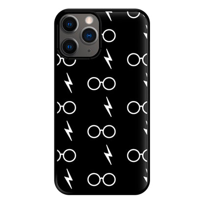 Glasses & Scar Pattern Phone Case for iPhone 12 Pro Max