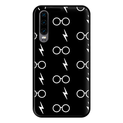 Glasses & Scar Pattern Phone Case for Huawei P30