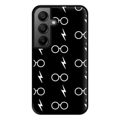 Glasses & Scar Pattern Phone Case for Google Pixel 8