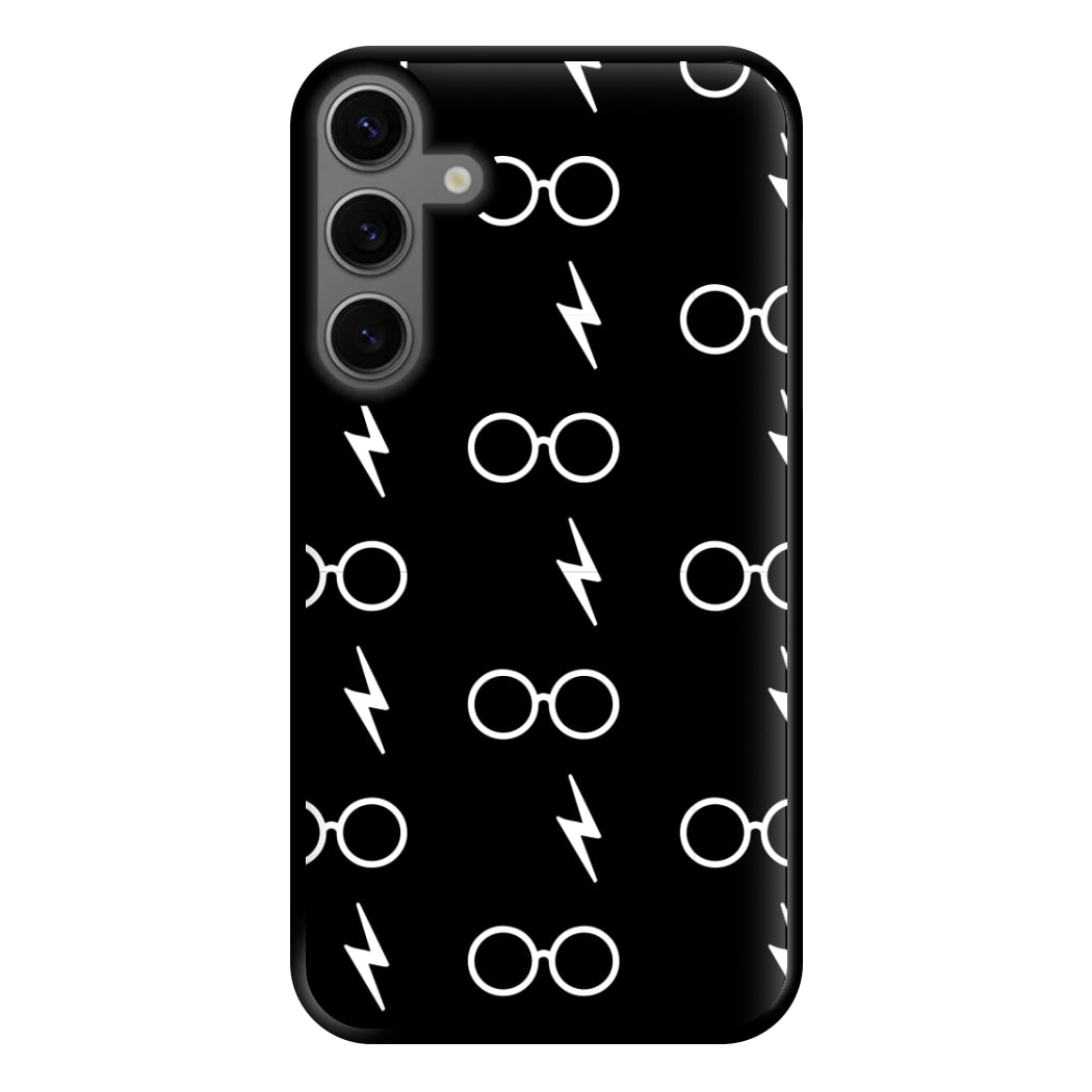 Glasses & Scar Pattern Phone Case for Galaxy S23FE