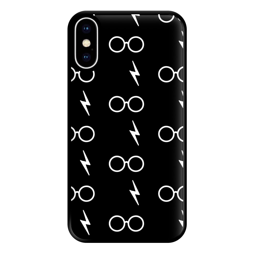 Glasses & Scar Pattern Phone Case for iPhone XS Max