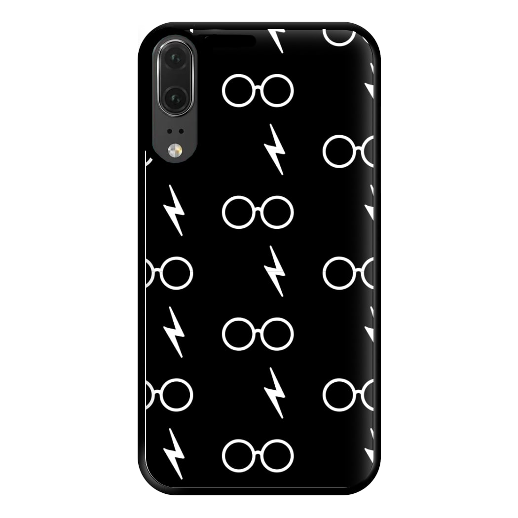 Glasses & Scar Pattern Phone Case for Huawei P20