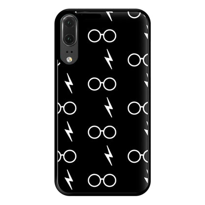 Glasses & Scar Pattern Phone Case for Huawei P20