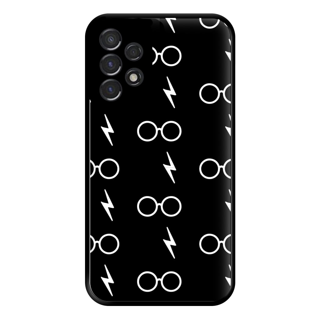 Glasses & Scar Pattern Phone Case for Galaxy A53