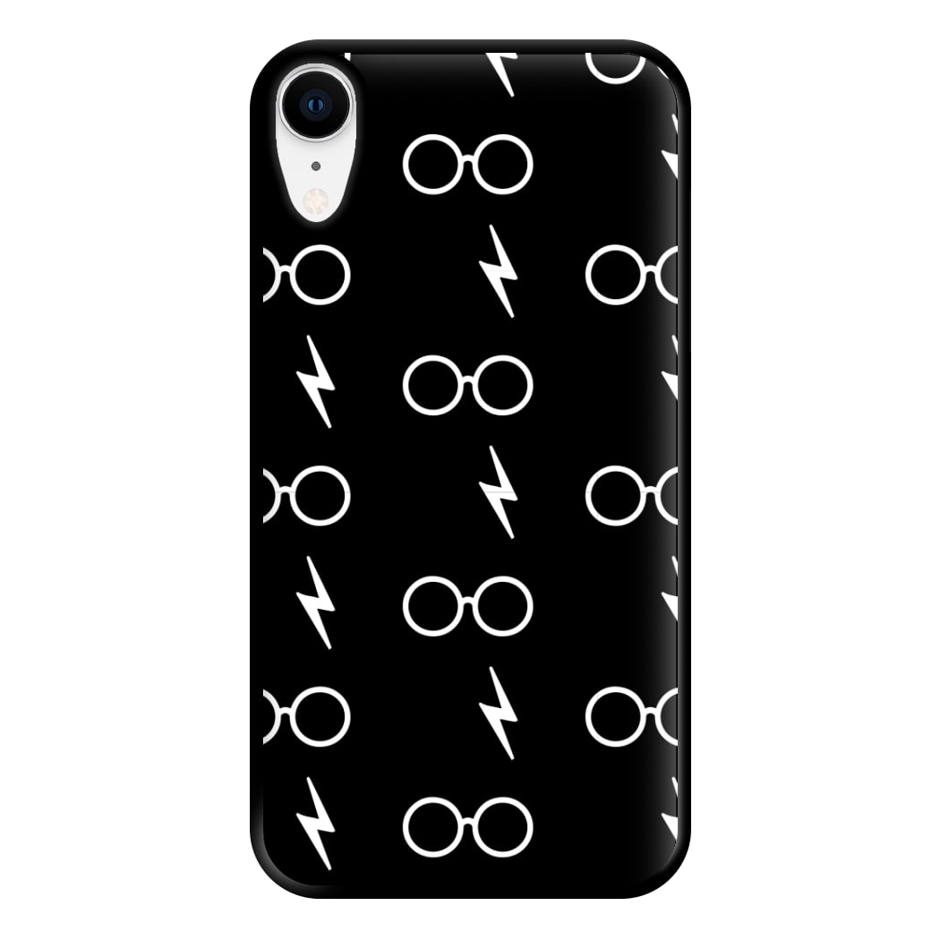 Glasses & Scar Pattern Phone Case for iPhone XR