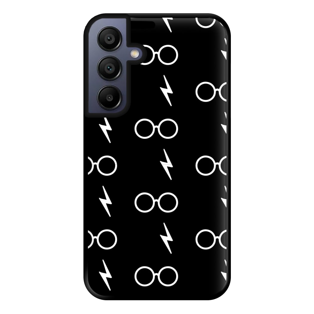 Glasses & Scar Pattern Phone Case for Galaxy A15