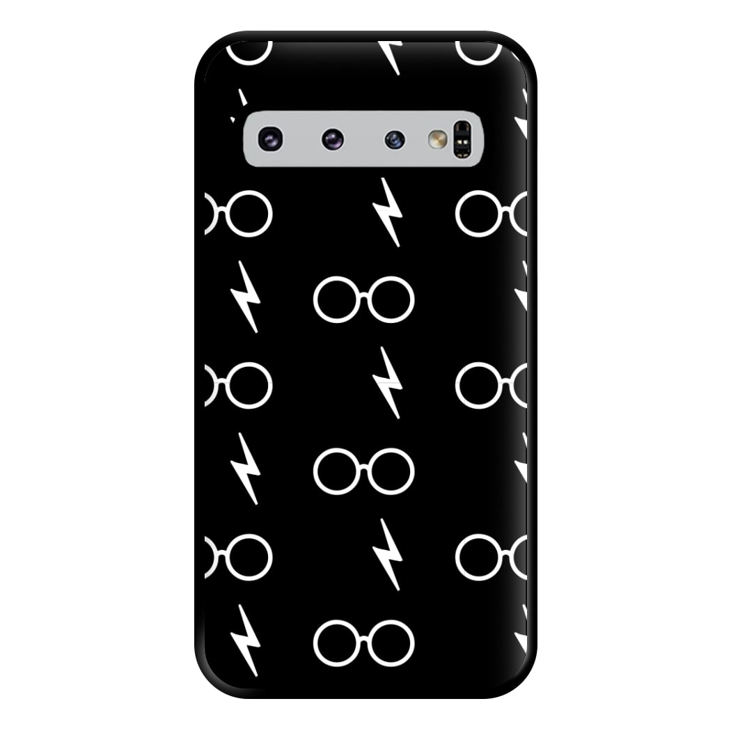 Glasses & Scar Pattern Phone Case for Galaxy S10 Plus