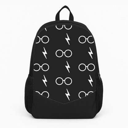 Glasses & Scar Pattern Large Backpack
