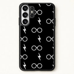 Glasses & Scar Pattern Phone Case for Galaxy S26 Ultra