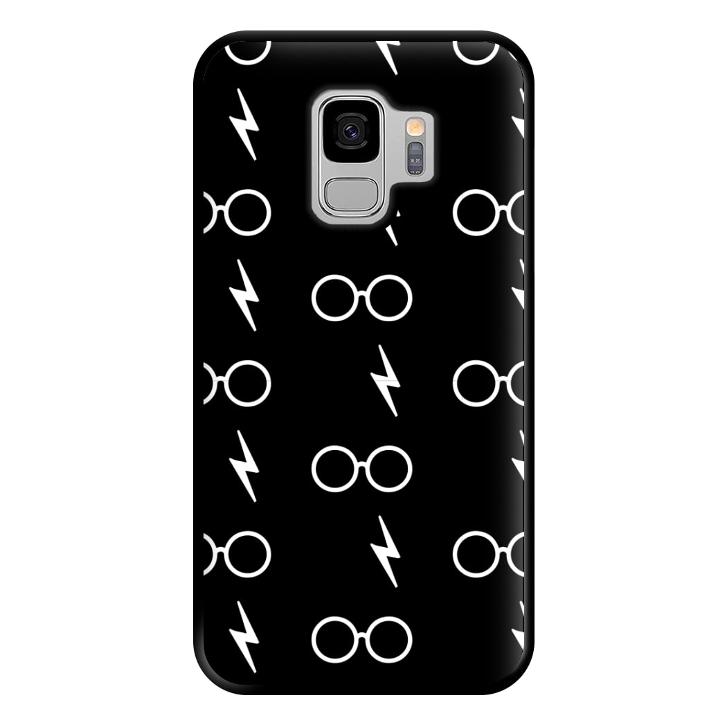 Glasses & Scar Pattern Phone Case for Galaxy S9 Plus